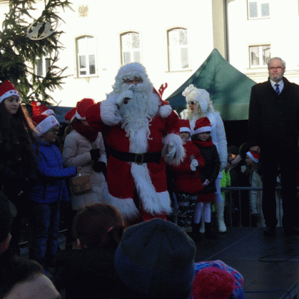 Mikołaj na rynku 2015